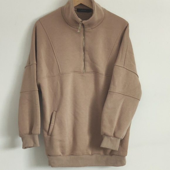 FINAL SALE/ Cozy Beige Polyester Blend Fabric - Picture 2 of 6